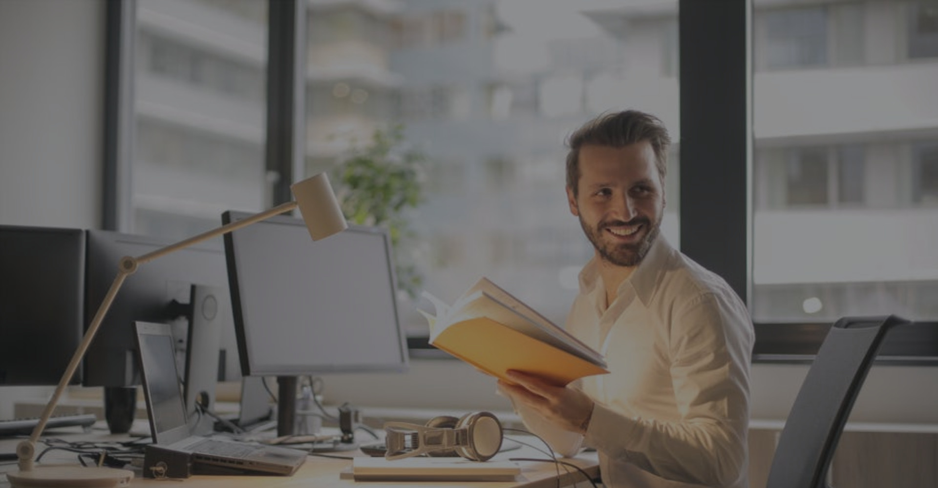 Businessman at his desk